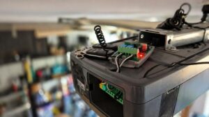Aftermarket garage door receiver installation on motor for improved remote compatibility Gold Coast
