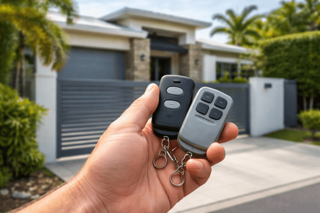 Garage door and gate remote programming and deletion at a residential property on the Gold Coast